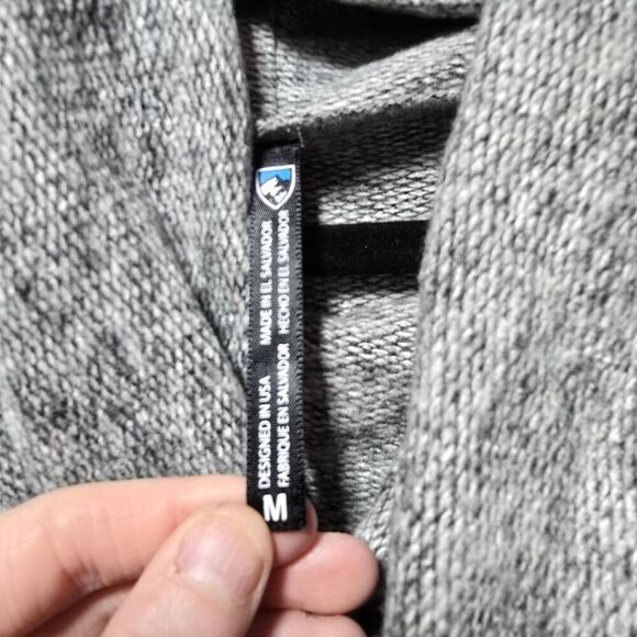 Kuhl Nova Shift Sweater Dress Women Grey  Knit Long Sleeve Pullover Funnel Neck - Picture 4 of 5